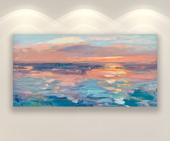 Sunset wall art deals