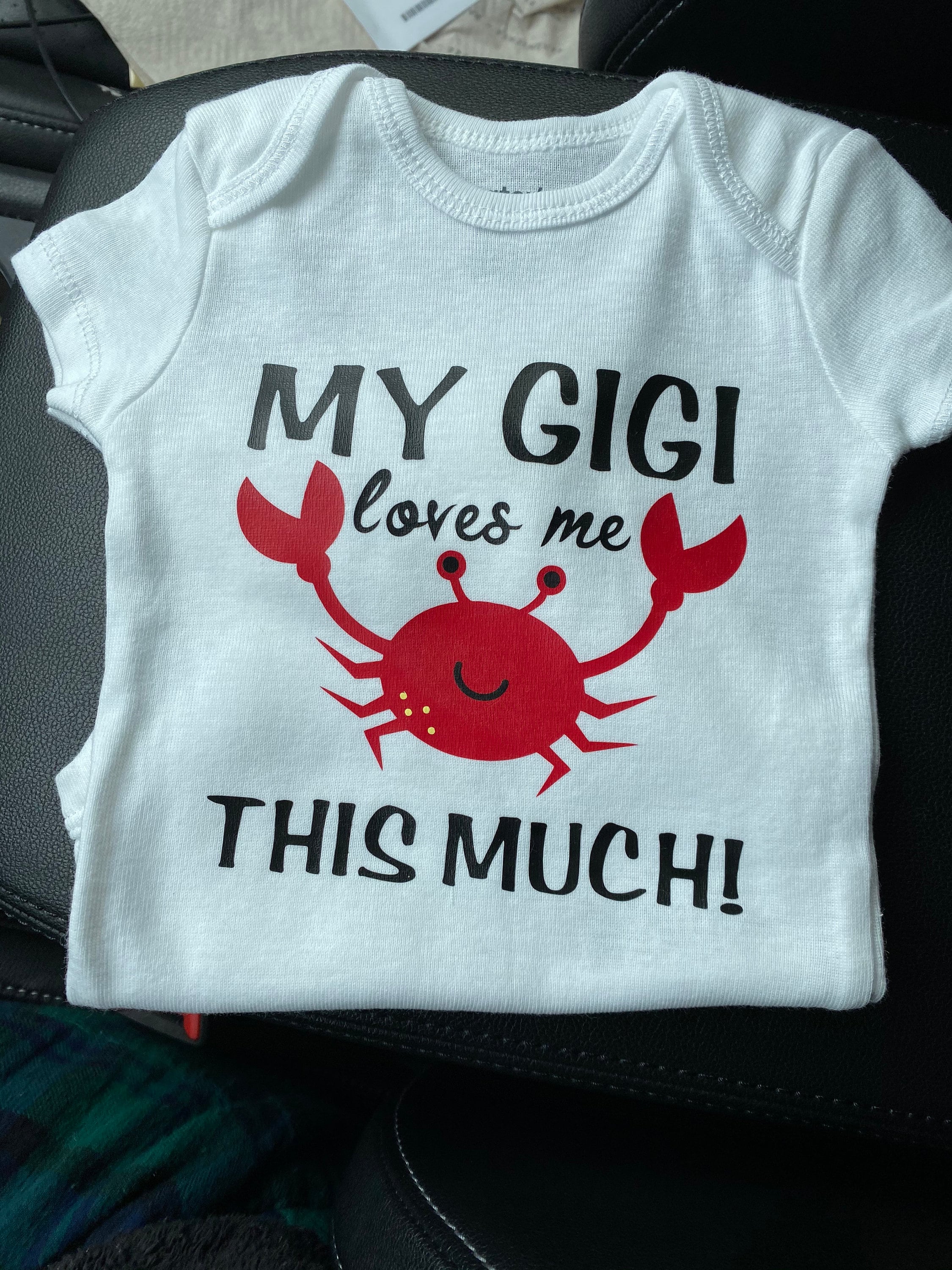 My Gigi Loves Me This Much Crab Bodysuit Nana Mimi Grandma