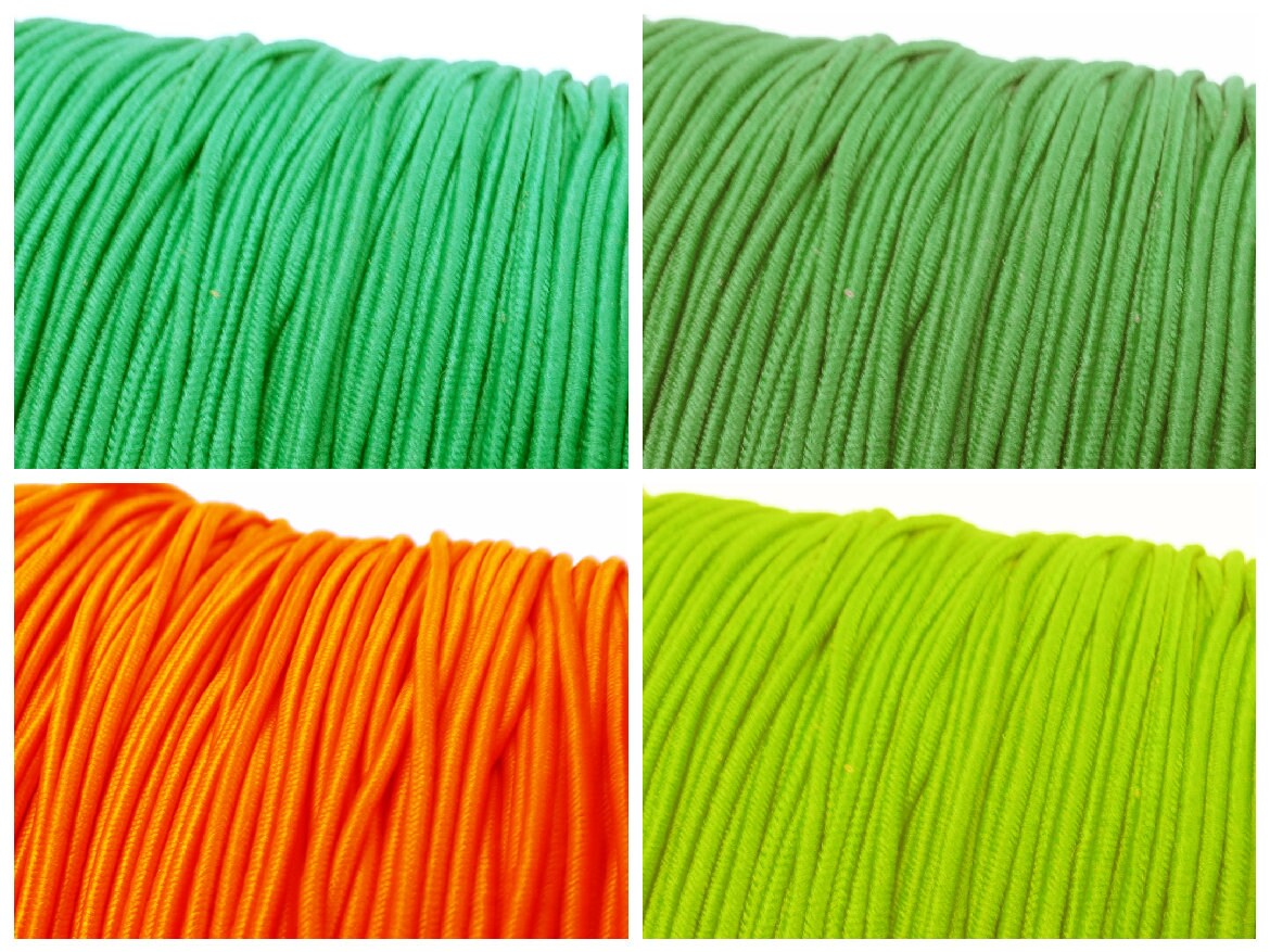 Cordón Elástico Redondo De Alta Calidad De 1/2/3/4/5mm, Goma Elástica Blanca Y Negra Para Coser Prendas, Accorios DIY - AliExprs