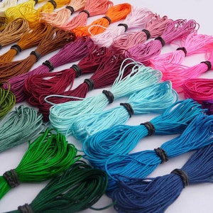 MIX 30 colors total 150 meters, 0.7-0.8mm Nylon Cord, Shamballa, Micro Macrame, Kumihimo, very good quality zdjęcie 2