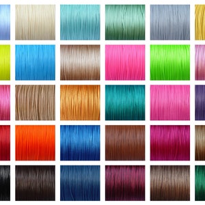 MIX 30 colors total 150 meters, 0.5mm Waxed poliester cords, very good quality zdjęcie 1