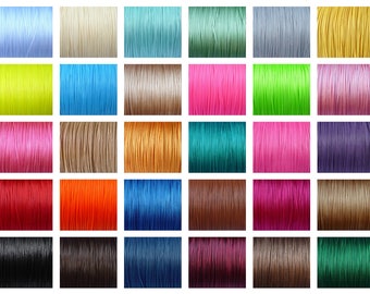 MIX 30 colors total 150 meters, 0.5mm Waxed poliester cords, very good quality