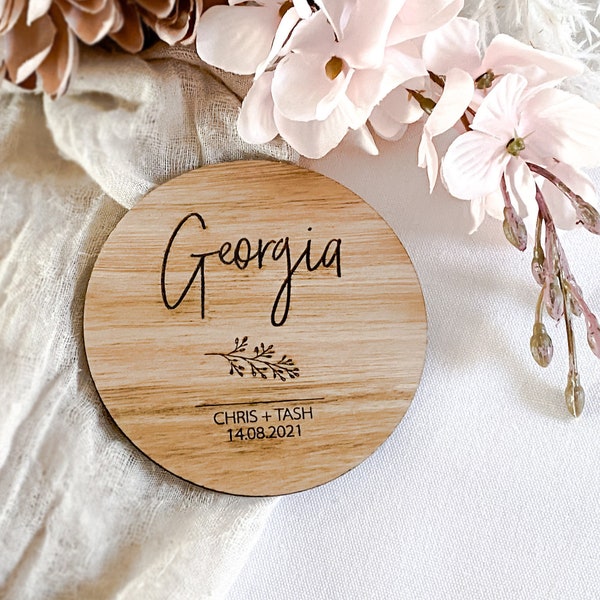 PERSONALISED COASTER | Wedding Placecard | Wedding Coaster Wood | Acrylic Coaster | Wedding Coaster Gift | Wedding Placecards