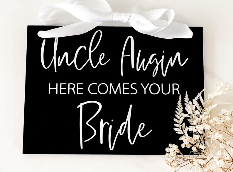 CHILD Page Boy Wedding Sign Here Comes Your Bride Rustic Etsy Australia