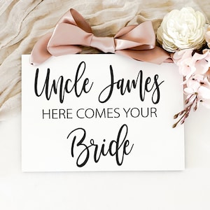 CHILD Page Boy Wedding Sign | Here Comes Your Bride | Rustic Wedding Sign | Page Boy Sign | Flower Girl Sign | Children Wedding Sign