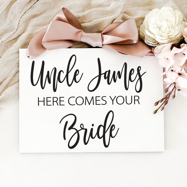 CHILD Page Boy Wedding Sign | Here Comes Your Bride | Rustic Wedding Sign | Page Boy Sign | Flower Girl Sign | Children Wedding Sign