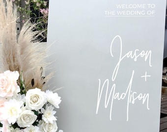 Wedding Sign | Welcome Sign | Wood Wedding Sign | Wedding Signs | Wedding Welcome Sign | Modern Wedding Sign | Acrylic Wedding Sign