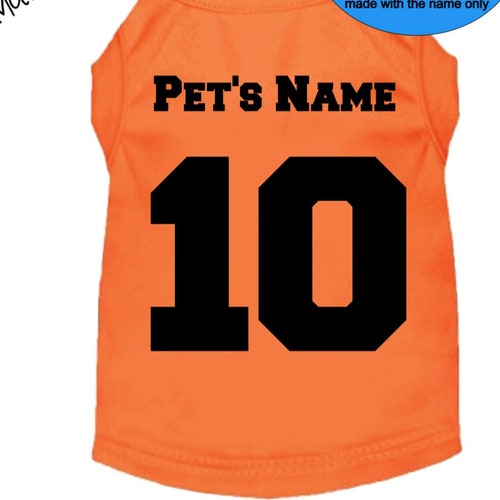 Custom Dog Name Age Team Jersey Birthday Dog Shirt 10 Sizes Etsy