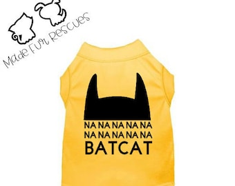Batcat, camiseta para perro/gato, camiseta para mascota