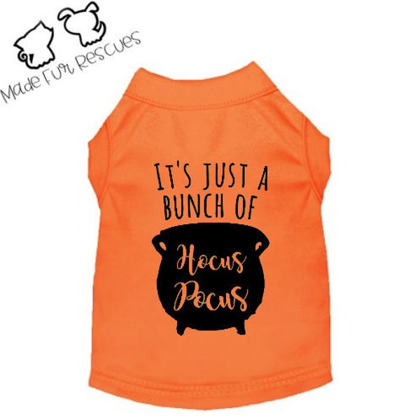Hokus Pokus Halloween Haustier-Shirt, Baumwollhunde- / Katzenkostüm