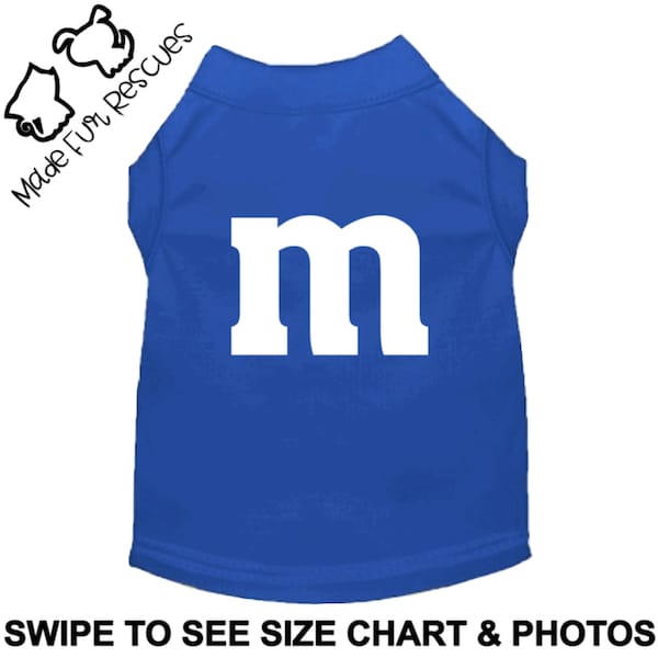 M&M Shirt, Dog Shirt, Cat Shirt, Pet Shirt, Pet Costume