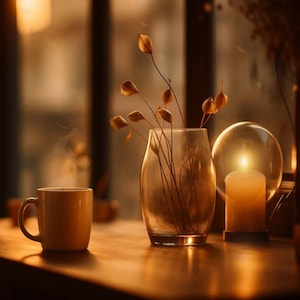 Animated Background Cozy evening Coffee | Lofi Twitch overlay vtuber background vtuber nostalgia vibes