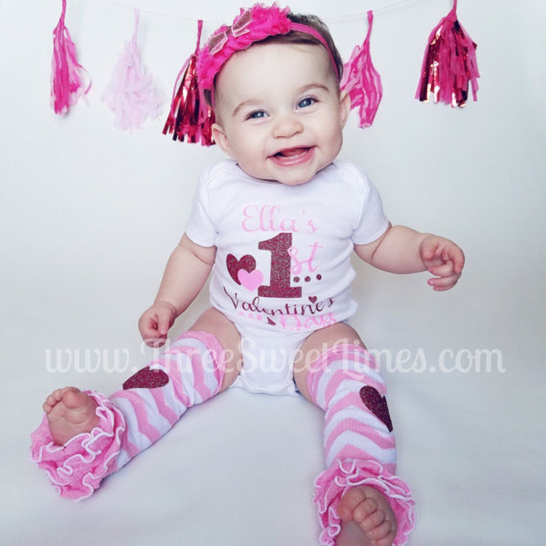 First Valentine's Day Valentine Baby Girl Outfit Etsy