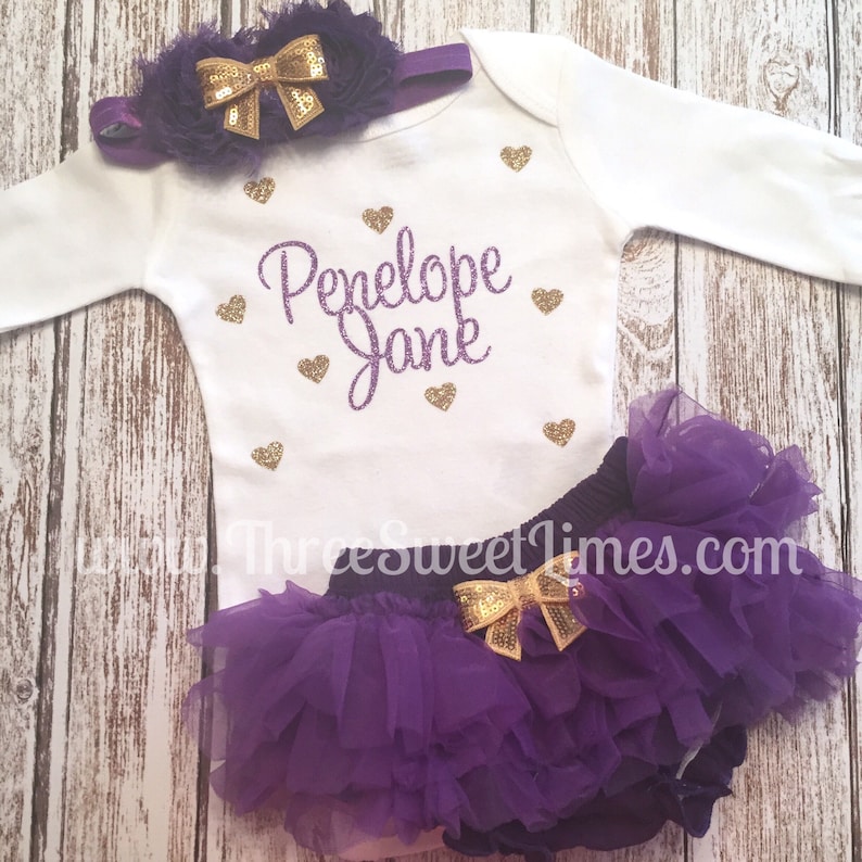 Personalized Baby Girl Clothes Monogrammed Baby Gift Etsy