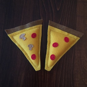 Pizza Catnip Cat Toy Catnip Kitty Toy Organic Cat Nip Pizza Slice Pizza Party Pawty Slice of Pizza image 1