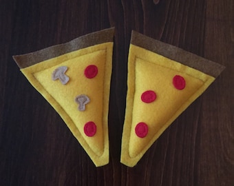 Pizza Catnip Cat Toy - Catnip Kitty Toy - Organic Cat Nip Pizza Slice - Pizza Party Pawty - Slice of Pizza