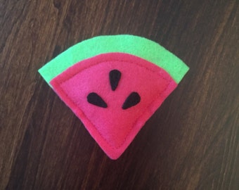 Watermelon Slice Cat Toy - Organic Catnip Cat Toy - Summer Fun - Cat Lady Gift - Fruit Cat Toy