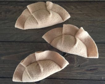 Pierogi Catnip Toys (3 Pack): Handmade Felt Pirogi, Organic Catnip