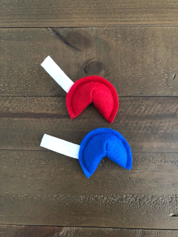 Catnip Fourth of July Fortune Cookie Cat Toys - 2 Pack - Organic Cat Nip Cat Toys - Red White and Blue