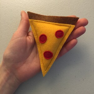 Pizza Catnip Cat Toy Catnip Kitty Toy Organic Cat Nip Pizza Slice Pizza Party Pawty Slice of Pizza image 4