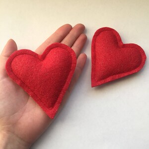 Catnip Heart Cat Toys 2 Pack Kitty Cat Nip Toy Glitter Heart Cat Lady Gift VDay Cat Gift Two Pack Cat Toys Valentines Day image 7
