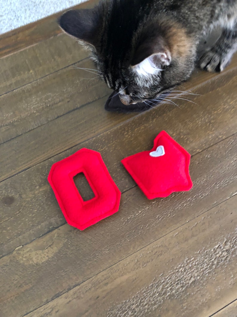 Ohio Football Cat Toys State of Ohio Football Catnip Cat Etsy