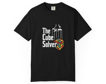 Rubik's Cube Solving T-Shirt, Unisex Graphic Tee, Gift for Puzzle Lovers, Casual Wear, Fun Birthday Present, Gamer Apparel