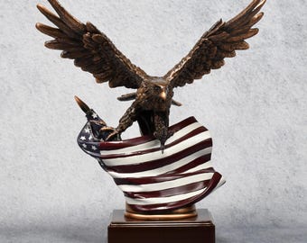 Eagle with American Flag Award