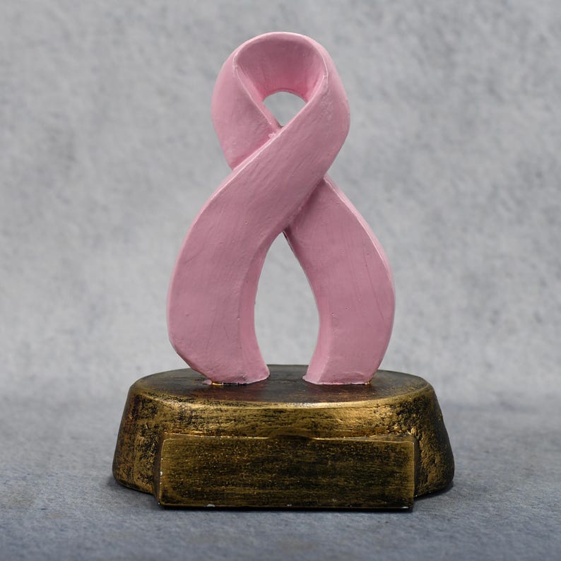 Breast Cancer Awareness Ribbon Award - Etsy