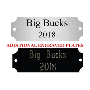 Extra plate for Fantasy Football Trophy