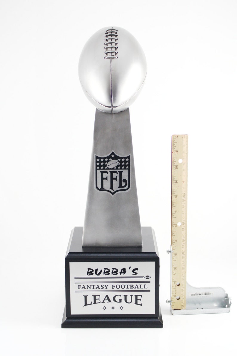 FANTASY FOOTBALL TROPHY Lombardi Style Free Engraving image 2