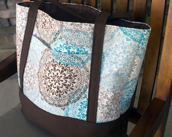 Kate Beach Bag Pattern, Large Tote Bag Pattern, Tote Bag Tutorial, PDF Tote Bag Pattern,  Tote Bag for Women, Beach Bag Tote