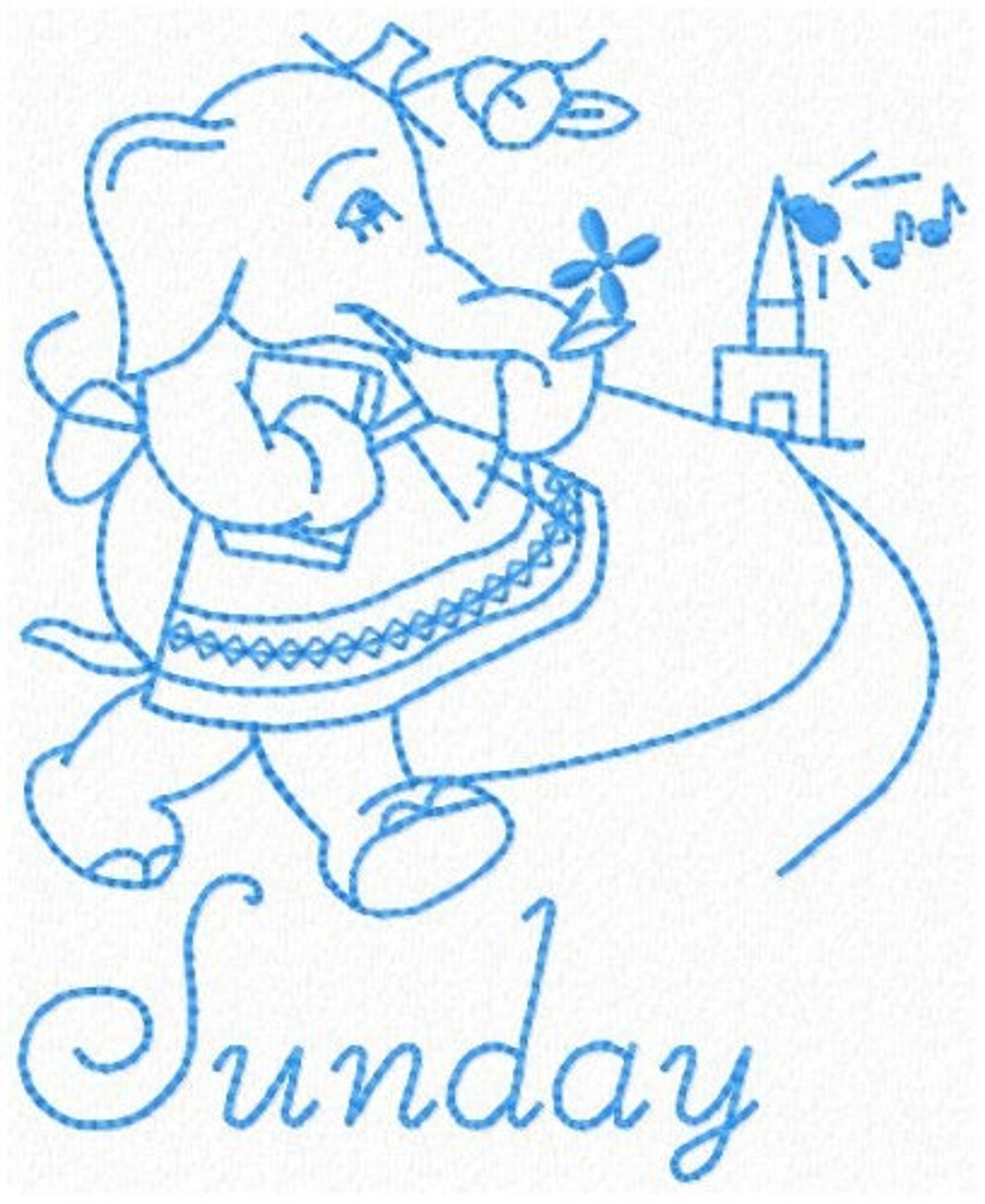 Embroidered Elephant Kitchen Towels. Embroidery Tea Towel Etsy