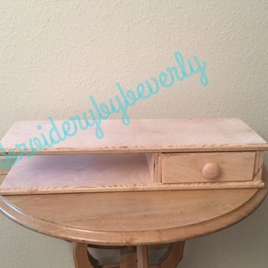 Embroidery Riser Fits the PE770/800/900 Janome 350E, SE1900, SE2000 or smaller. Handmade. We do custom orders. US shipping lower 48 states