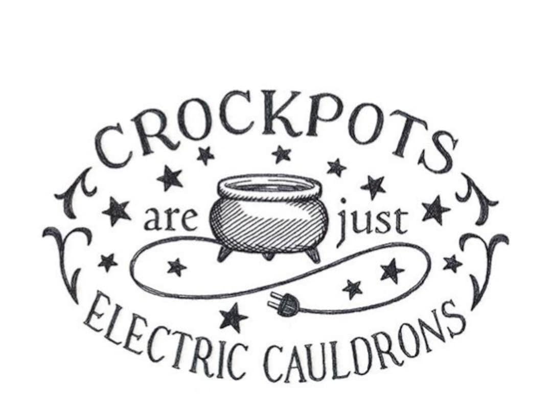 Crock Pots Are Just Electric Cauldrons Halloween Decor Etsy UK