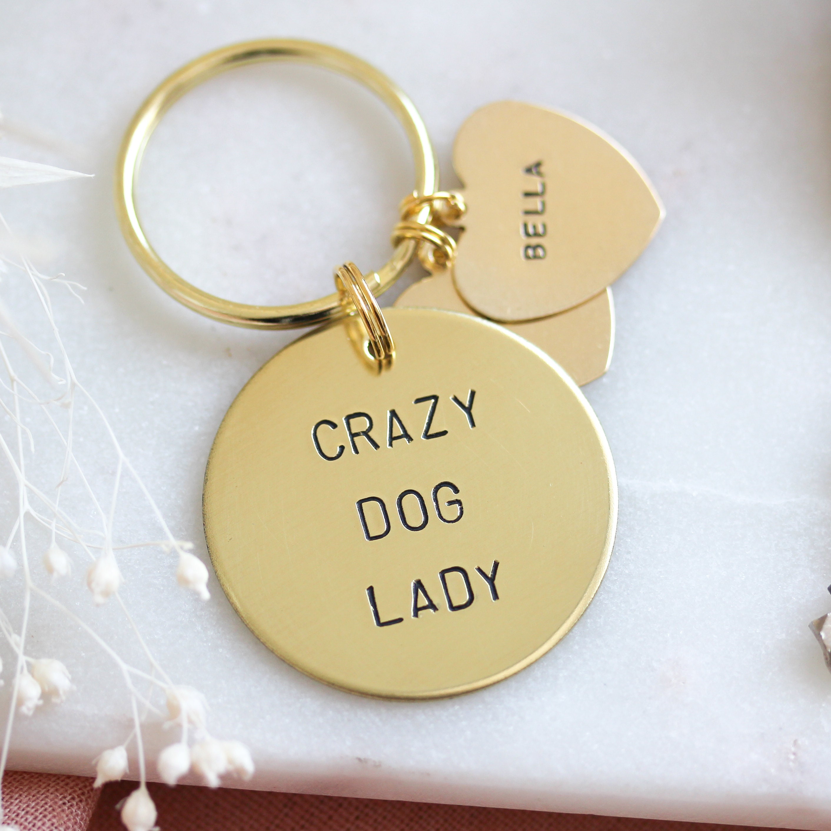 Dog Keychain Crazy Dog Lady Stocking Filler Stuffer Christmas Dog Gift Dog Trainer Gift Dog Keyring Gift for Dog Lover