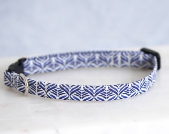 Dog & Puppy Collar Liberty Blue Pattern