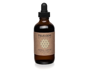 Óleo Capilar Herbal | Tratamento Ayurvédico para Couro Cabeludo e Cabelo: Crescimento, Força e Brilho