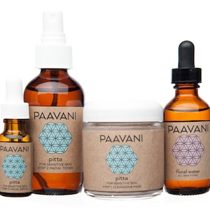 Pitta Skincare Ritual – Cooling Ayurvedic Routine for Sensitive or Inflamed Skin | Soothe + Balance + Restore with Herbal Care