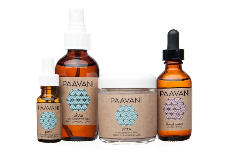 PAAVANI Ayurveda Pitta Skincare Set for Sensitive Skin - Etsy