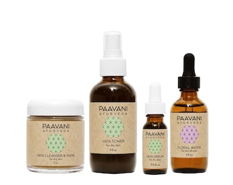Vata-huidverzorgingsritueel | Ayurvedische set voor de droge en gevoelige huid