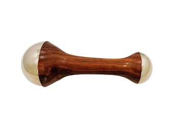 Dual-Dome Kansa Wand | Ayurvedic Tool for Detoxification