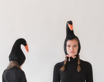 Black Swan hat costume for woman an girls, mother and daughter costume