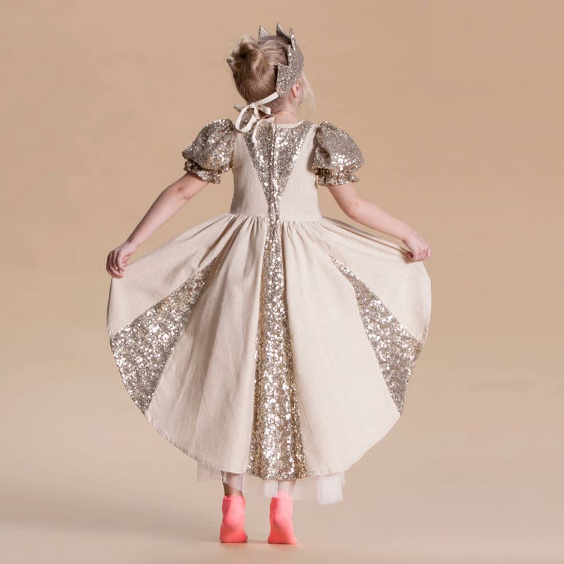 Golden Queen Costume for girls premium collection Etsy