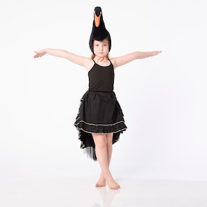 swan costume for mother and daughter, Set of girl costume and adult costume, Halloween costume image 8