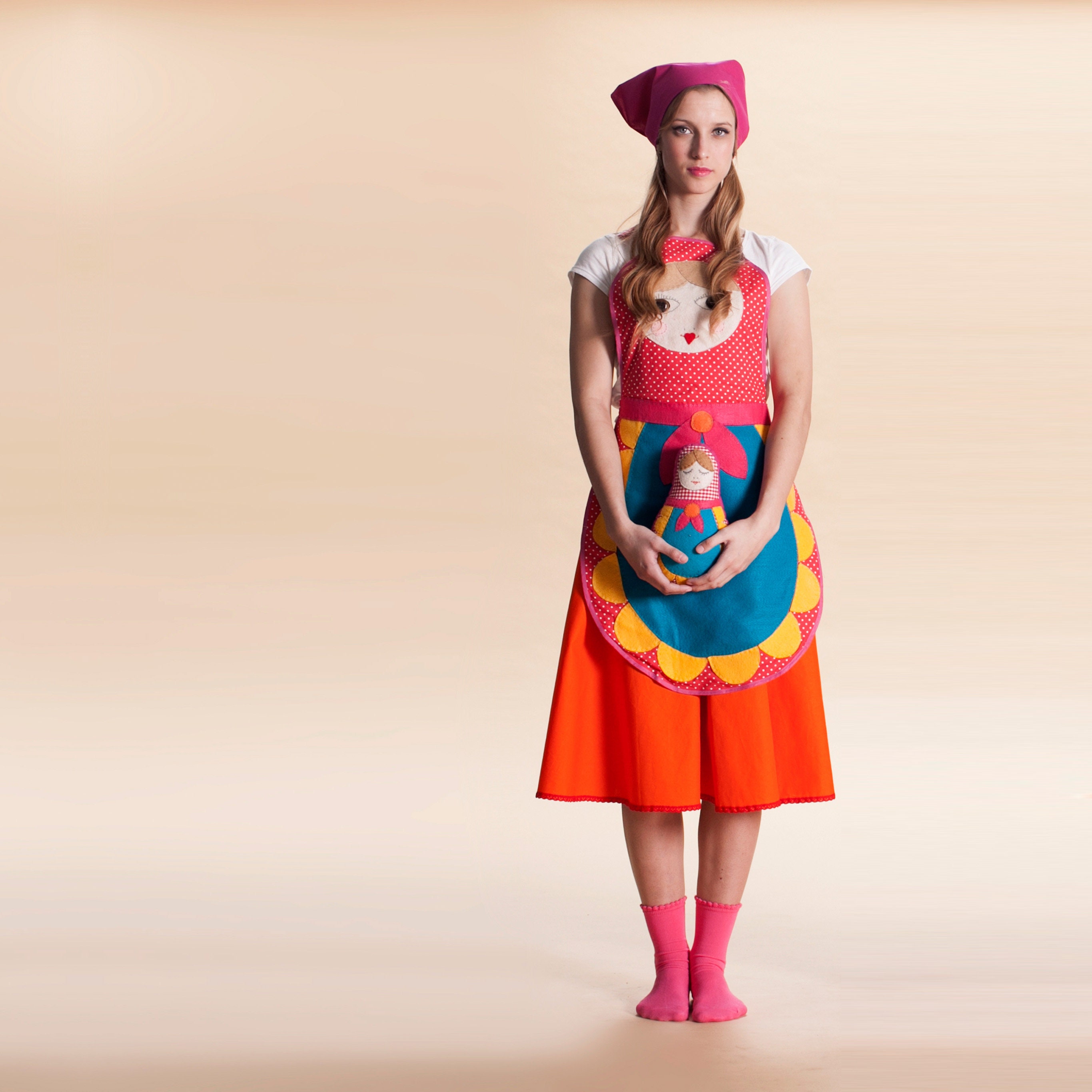 How to make a matryoshka costume for a girl for a childrens party How to make a matryoshka costume for a girl for a childrens party