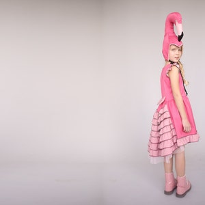 Flamingo Hat costume Halloween costume Girl costume, holiday outfit image 3