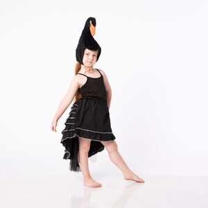 swan costume for mother and daughter, Set of girl costume and adult costume, Halloween costume image 7