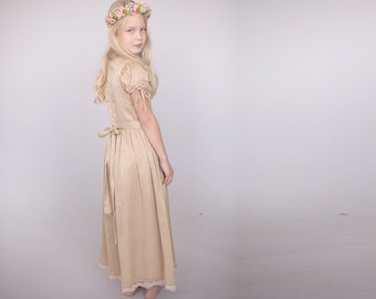 Flower girl dress, Golden Fairy dress, Special occasion girl dress, bridal dresses, party dress , Christmas dress, party dress, Modest dress