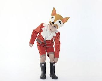 Boys fox costume, Handmade Christmas Gift, kids fox costume, Boys fox costume, kids boys costume, Fairytale gift , Halloween costume